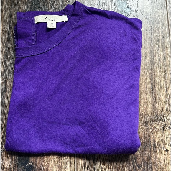 F21 Purple Tshirt Size L - Picture 3 of 4